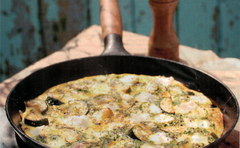 Frittata de courgette et féta