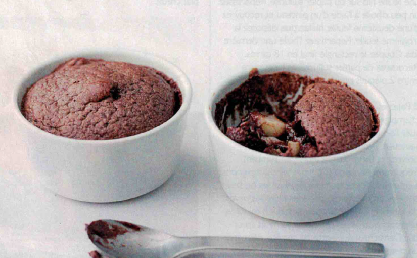 Petits pots poire-chocolat