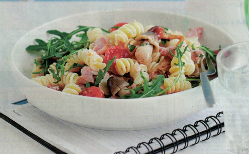 Salade de pâtes jambon-champignons